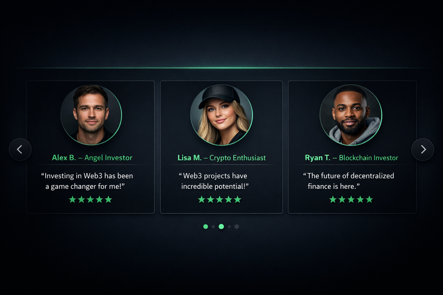 Investor testimonials and DAO alignment